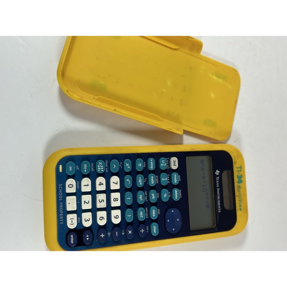 Texas Instruments TI-34 MultiView Scientific Calculator w/ Slide Case - Picture 3 of 6